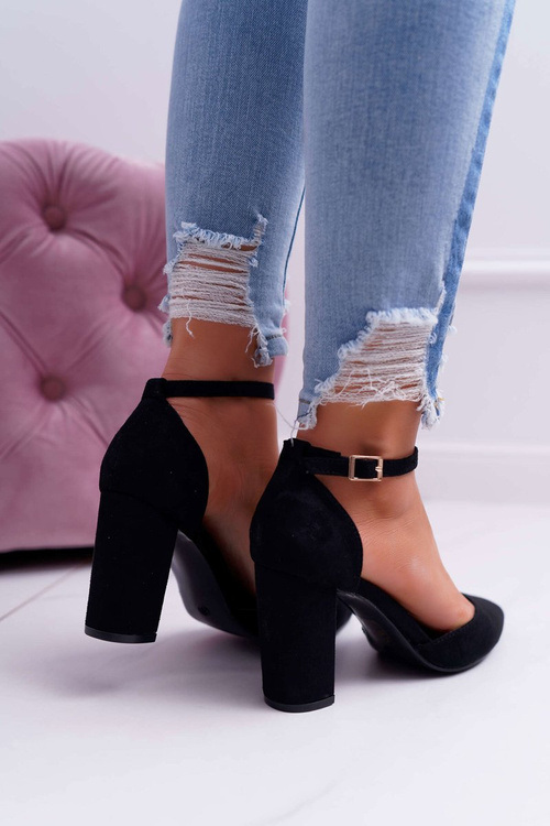 Жіночі туфлі на шпильці Black Grette