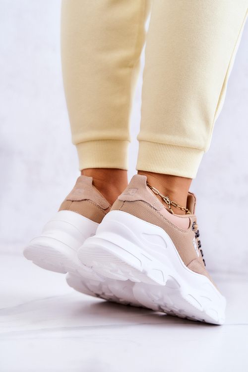 Жіноче спортивне взуття Кросівки Big Star JJ274A222 Бежеві