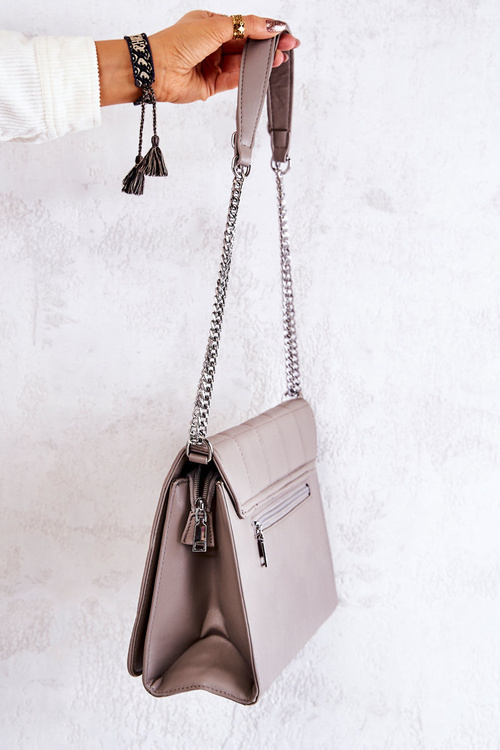 Стьобана поштова сумка Grey Nerissa