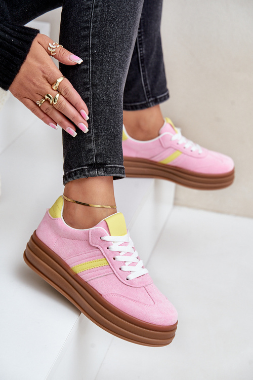 Жіночі кросівки на платформі Pink Dravinnia