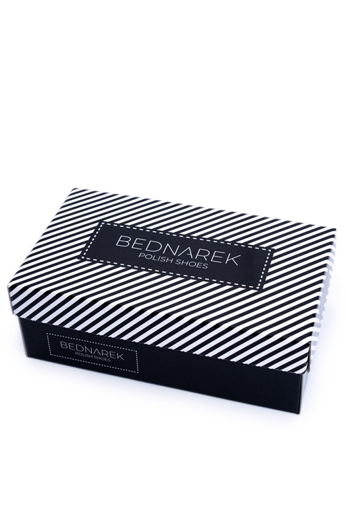 Чоловічі елегантні шкіряні туфлі для відвідувачів Bednarek Black Maestro