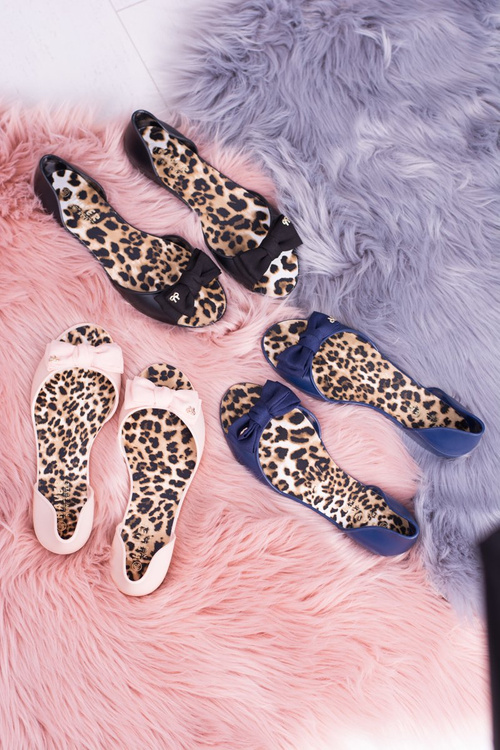 Темно-сині гумові жіночі балетки Cocard Victoria