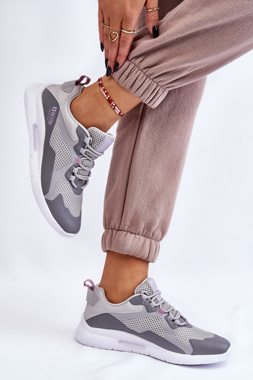 Жіноче спортивне взуття Кросівки Big Star LL274371 сірі