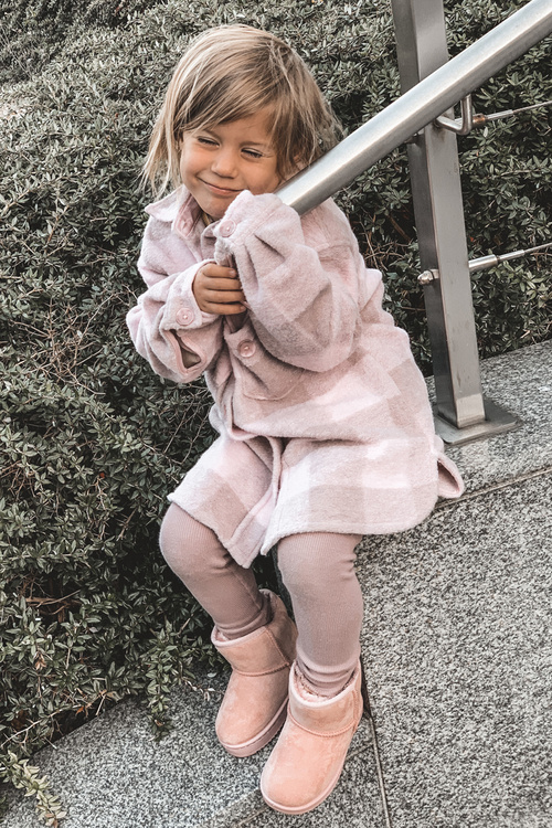 Дитячі зимові черевики для розминки, рожеві Gooby