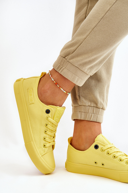 Жіночі класичні низькі кросівки Big Star LL274026 Жовті