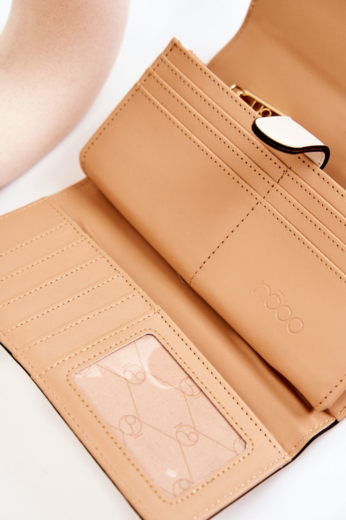 Жіночий великий шкіряний гаманець NOBO M0120-CM00 Beige