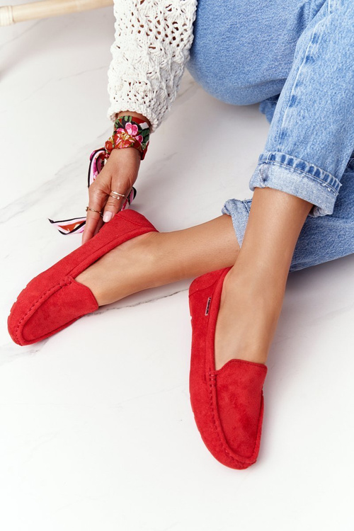 Жіночі замшеві лофери Red San Marino