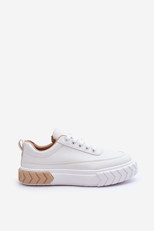 Класичне спортивне взуття на платформі біло-бежевий Nannzie