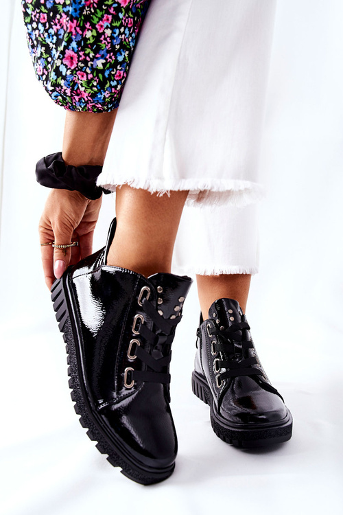 Лаковані туфлі Sergio Leone PB210 Чорні