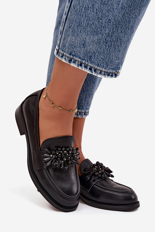 Жіночі Мокасини З Оздобленням Чорні Murelle