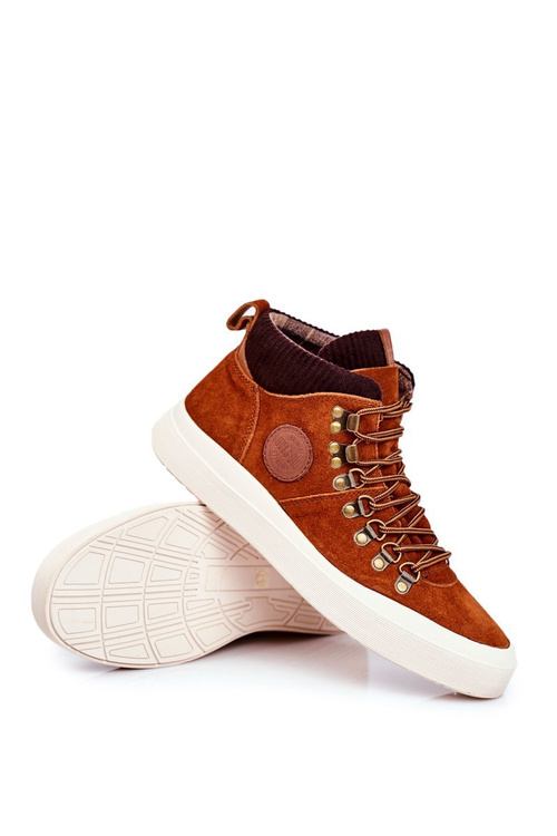 Чоловічі кросівки Suede Leather Big Star Camel GG174332