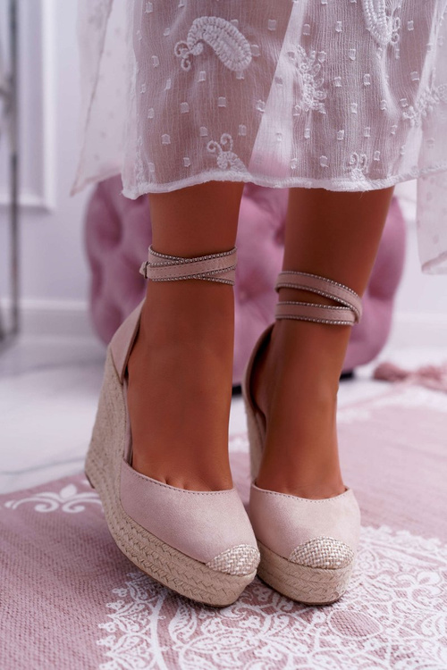 Жіночі лляні босоніжки Pink Canterola