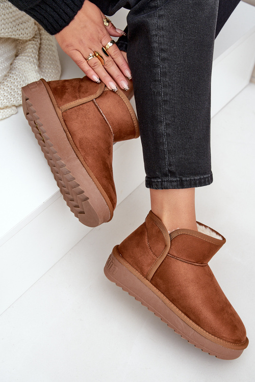 Жіночі Чоботи На Платформі D.Franklin DFSH370010 Коричневі