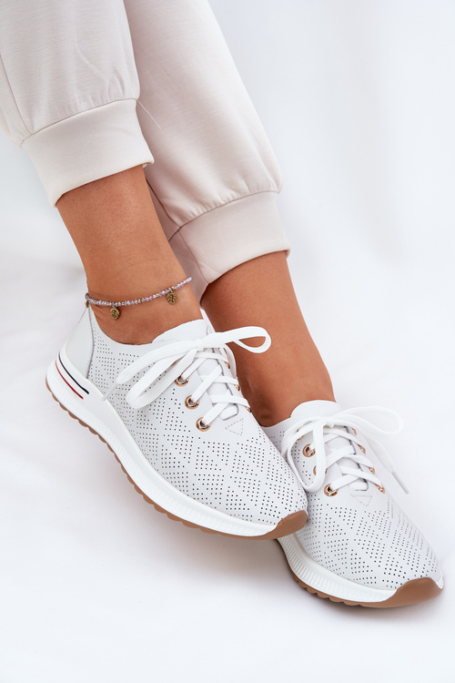 Шкіряні Легкі Полуботинки Для Жінок Artiker 54C1758 Білі