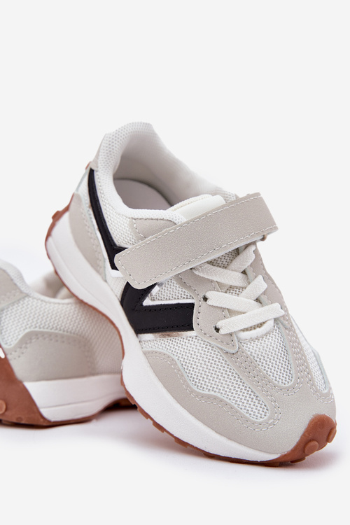 Дитячі кросівки на липучках сірі Tezzu