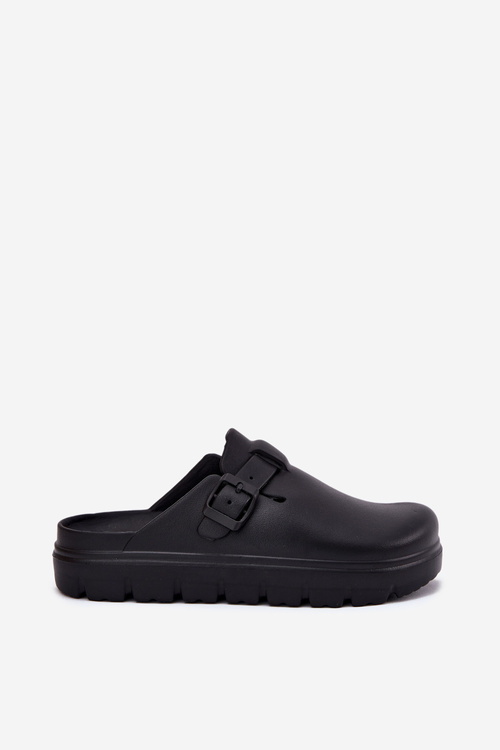 Жіночі Пінні Сандалі З Ремінцем І Застібкою Чорні Ларіні