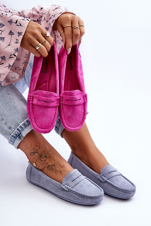 Жіночі замшеві мокасини Blue Lenvie