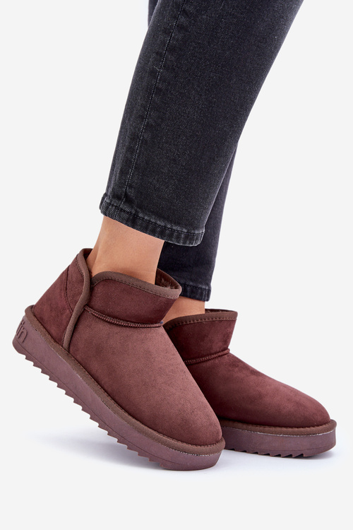 Снігові Черевики На Платформі Жіночі D.Franklin DFSH370010 Шоколадні