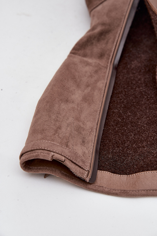 Каблуки перед коліном з екошкіри Vinceza 58332 темно-бежеві