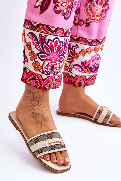 Класичні плоскі підбори бежеві Marlene