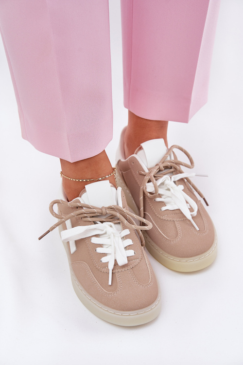 Низьке Жіноче Спортивне Взуття Бежеве Зелевас