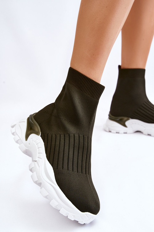 Жіночі кросівки з високими шкарпетками Green Jovie