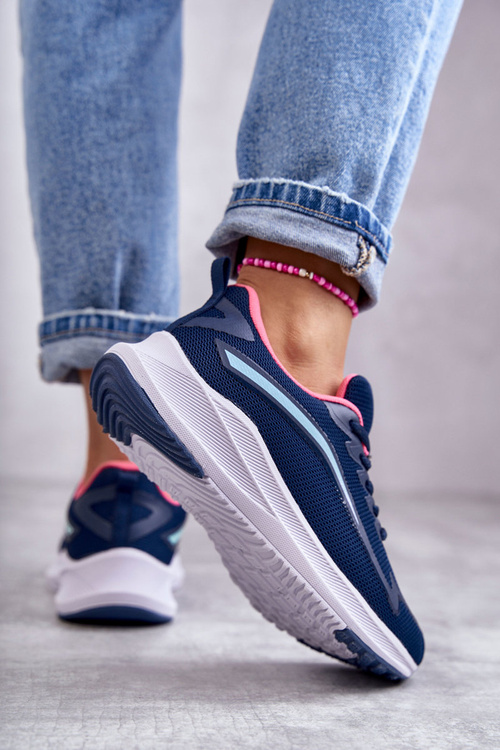 Жіноче модне спортивне взуття Кросівки темно-сині Ida