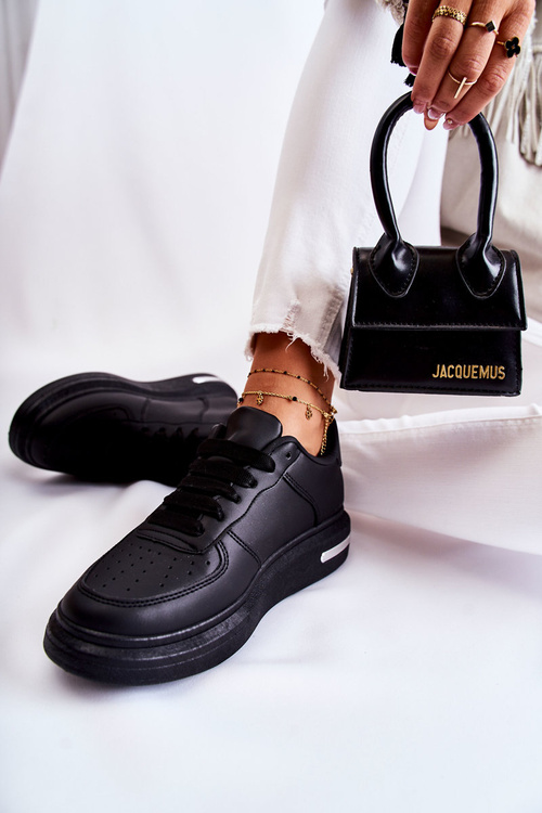 Класичні шкіряні спортивні туфлі Jennys чорного кольору