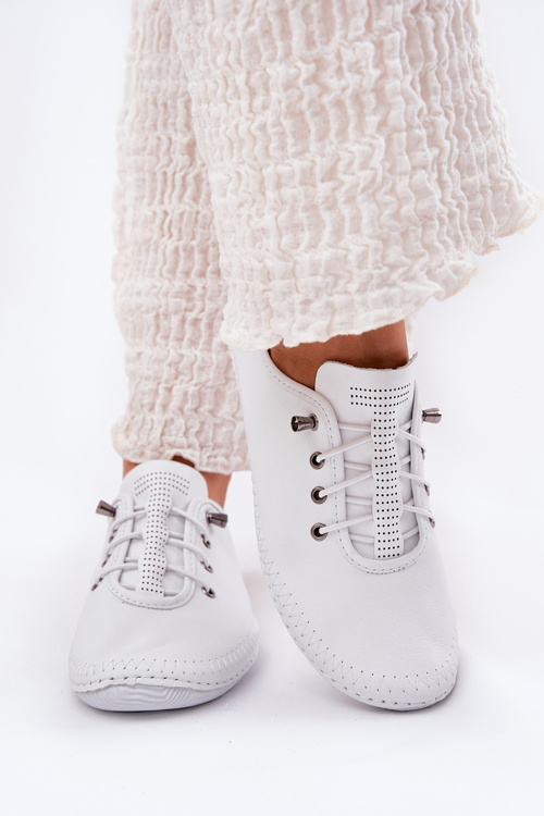 Шкіряні Полуботинки Жіночі Artiker 54C0838 Білі