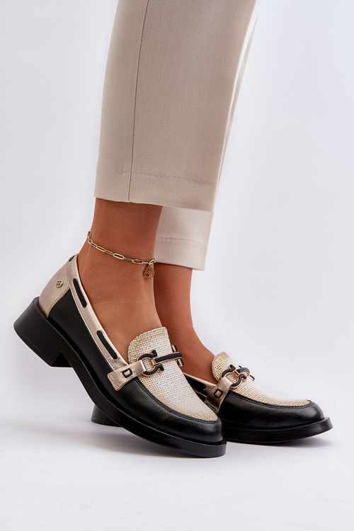 Шкіряні мокасини Жіноче взуття Maciejka 06493-01 Чорний