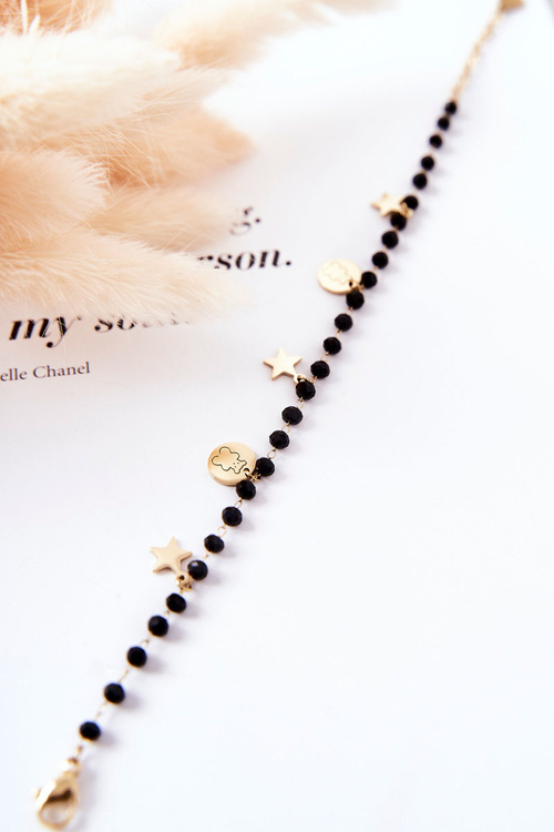 Кулон Браслет Зірка Золота-Чорна Вікі