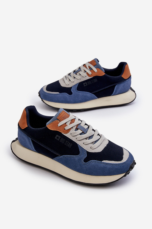 Чоловічі кросівки з системою Memory Foam Big Star NN174356 Темно-синій