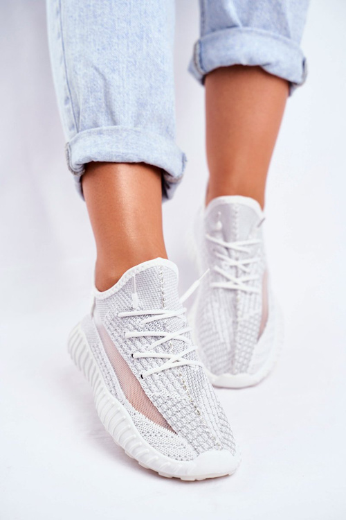 Жіноче спортивне взуття дихаюче срібло Люм'єр