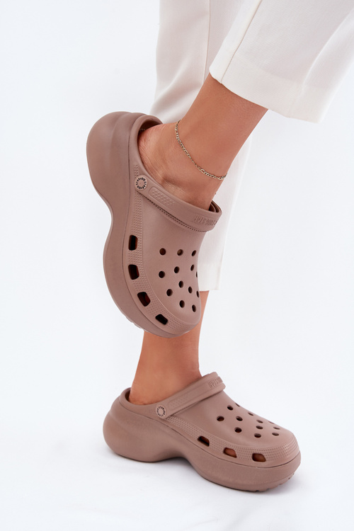 Жіночі Пінні Сандалі На Масивній Підошві Big Star RR274A121 Темно-бежеві