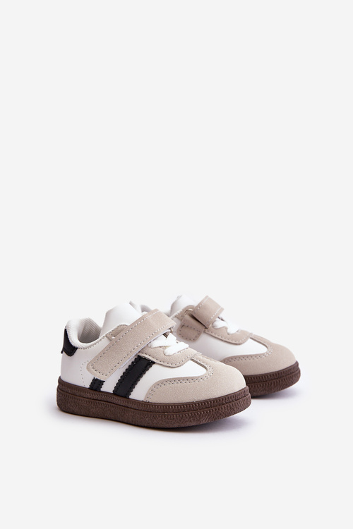 Дитячі кросівки на липучці білі Tromella