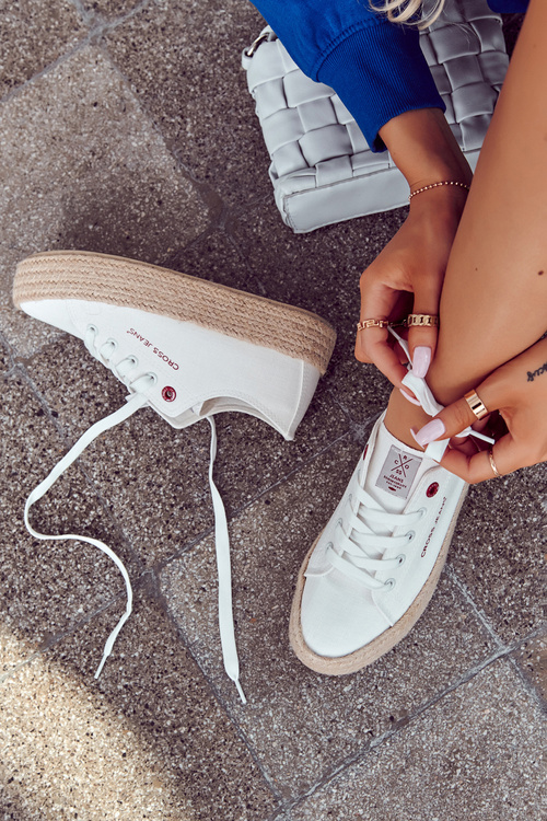 Спортивне взуття Еспадрільї Cross Jeans JJ2R4005C Білий