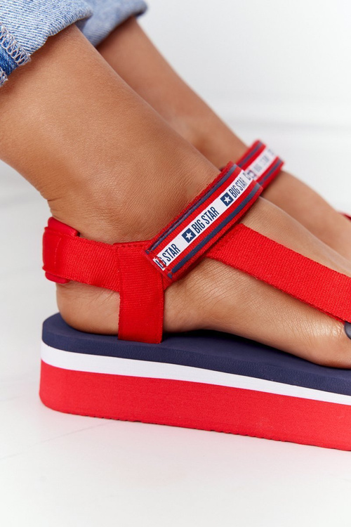 Босоніжки з поролону On A Platorm Big Star HH274A102 Red