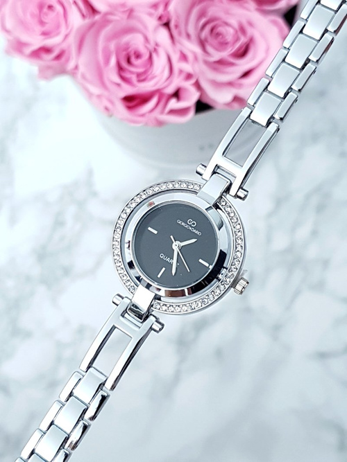 Жіночий годинник Giorgio & Dario з цирконами - срібло