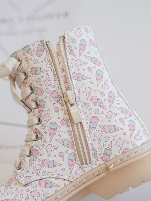 Дитячі чоботи Dolida на блискавці на підкладці бежеві