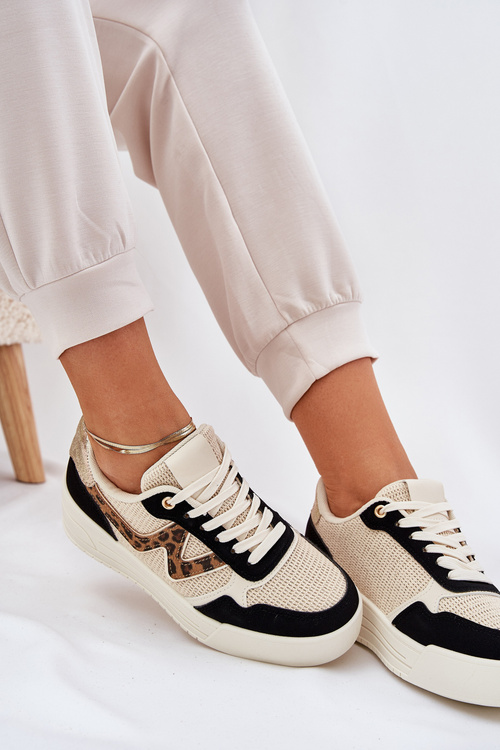 Жіночі Спортивні Черевики На Платформі Пантера Чорні Lorori