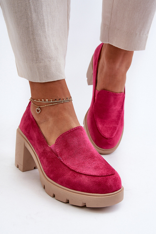 Жіночі туфлі зі штучної замші на платформі рожевого кольору Arablosa