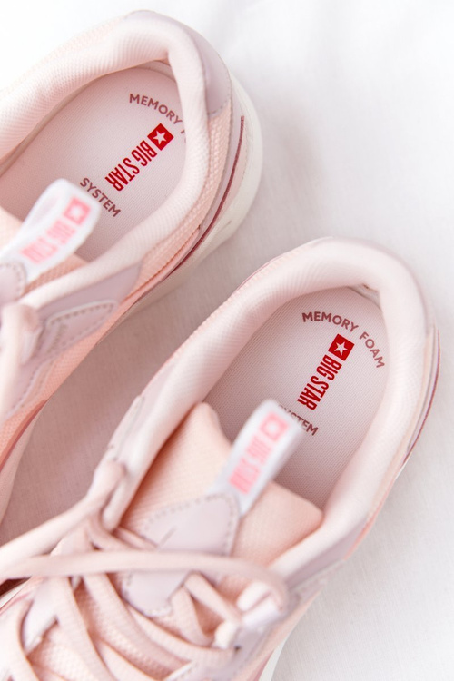 Жіночі кросівки Memory Foam Big Star HH274811 Рожеві