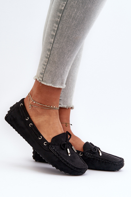 Жіночі мокасини з екологічної замші Black Anemilda