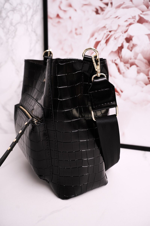 Сумка-сумка зі знімними ремнями LAURA BIAGGI Animal Print Black