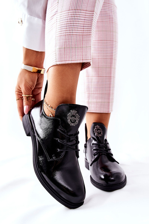 Лаковані туфлі Sergio Leone Warm PB262 Чорні