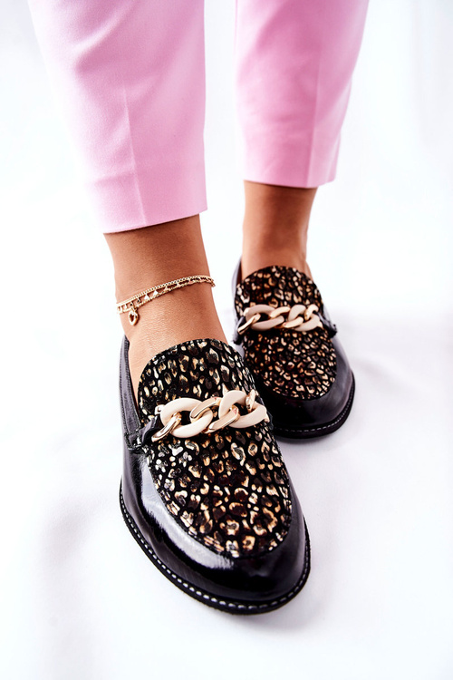 Жіночі броги Лофери Maciejka Leather Black 4099B-01