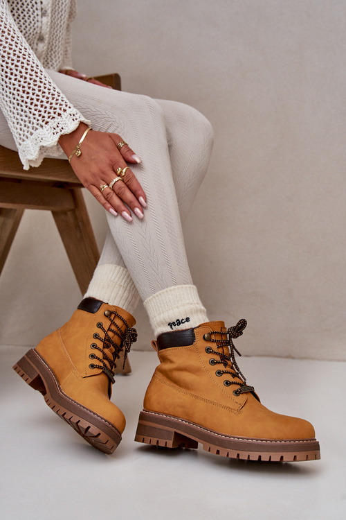 Жіночі утеплені ботильйони Big Star OO274A288 Camel