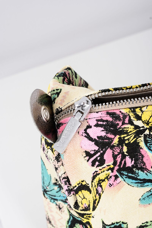 Велика срібляста жіноча сумочка Shopper + менший гаманець