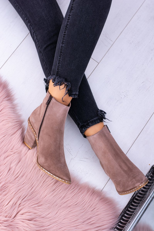 Жіночі шкіряні чоботи Sonoma бежеві