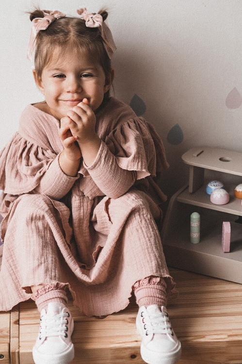 Дитячі класичні низькі кросівки BIG STAR HH374197 Рожеві